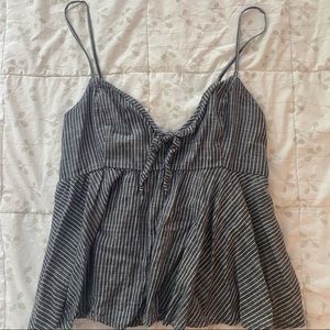 Abercrombie and Fitch Striped Tank Blouse Top